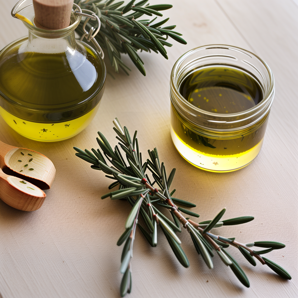 infusing olive oil with rosemary