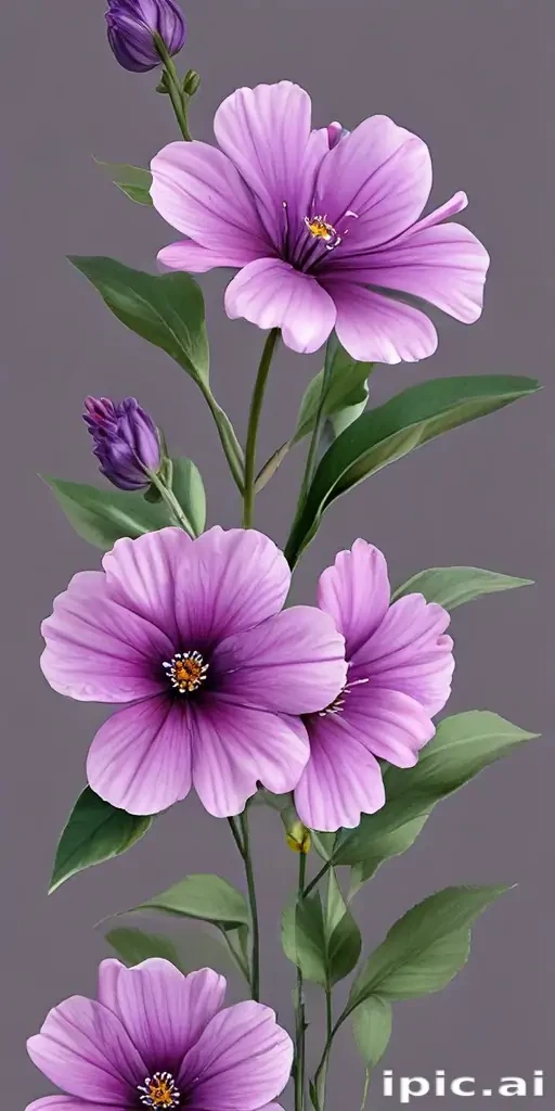 purple flowers png