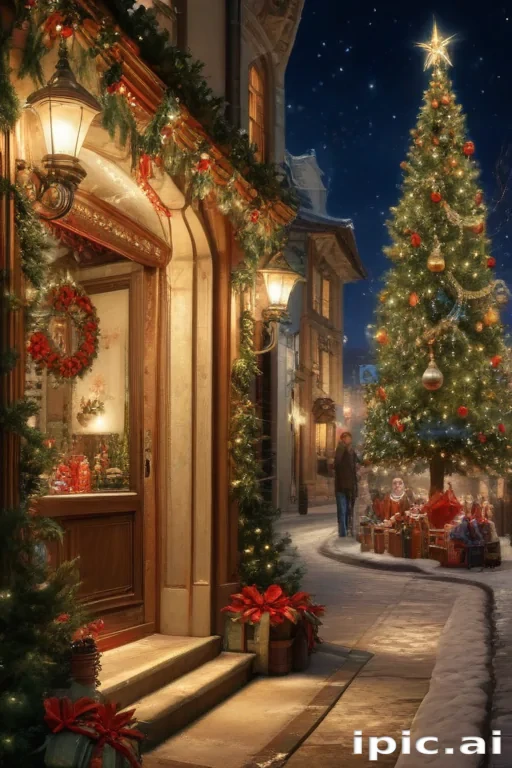 retro christmas image