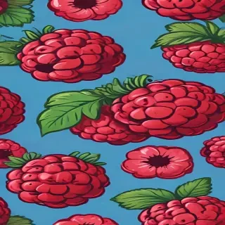 cartoon raspberry