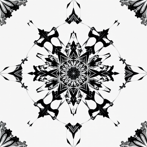 Create a high-resolution image of a Sierpinski triangle fractal with intricate black and white patterns on a light gray background, using a DSLR camera with a 50mm lens, aperture set to f/8, ISO 100, 1/125 sec exposure, top-down angle for enhanced detail.