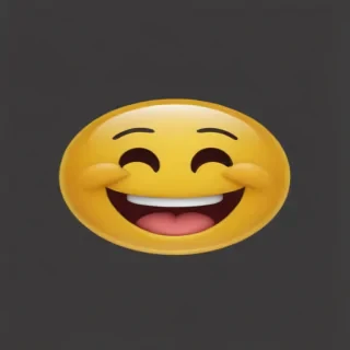 transparent laughing emoji
