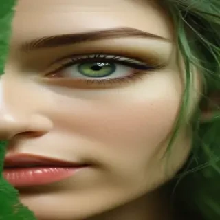 green background