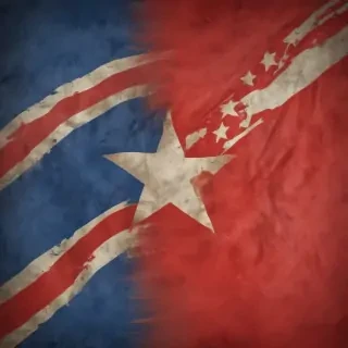 north korea flag