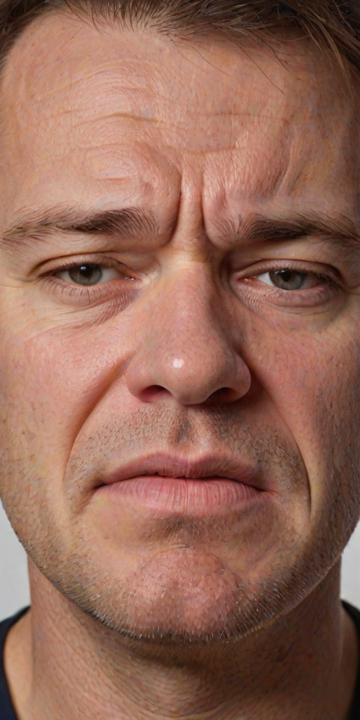 frustrated face