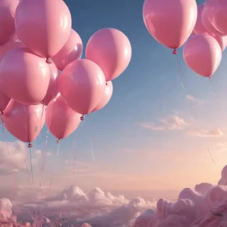 pink balloons png