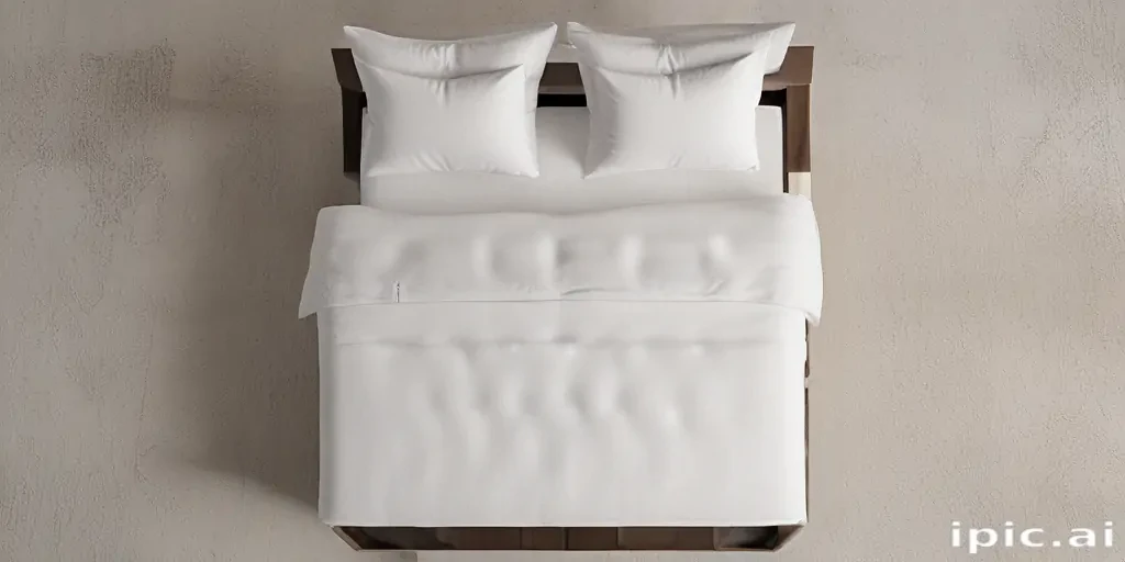 bed top view
