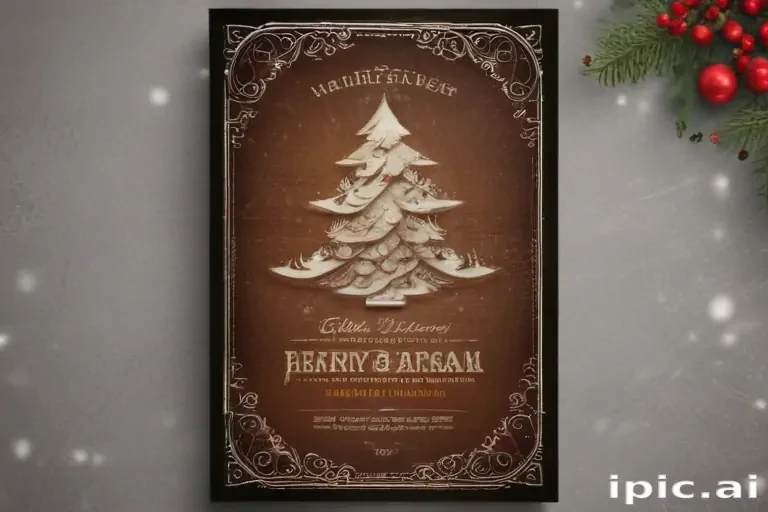 christmas card template psd
