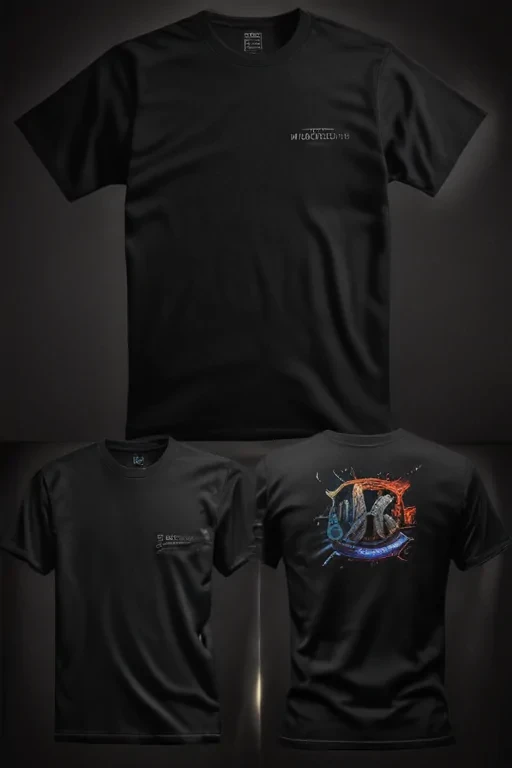 high resolution black t shirt template