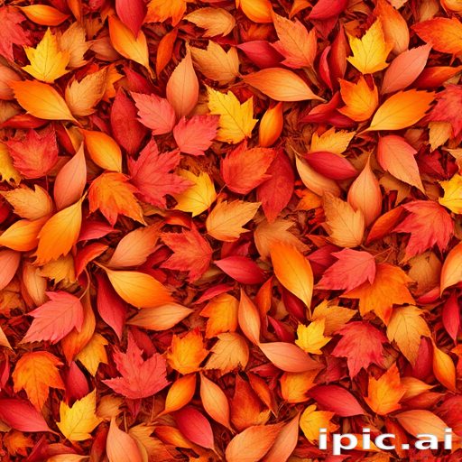 Autumn Leaves Tumble displays a captivating mix of warm reds, oranges, and golden browns in a layered shag cut that mimics falling autumn foliage