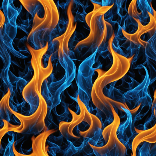 blue flame background