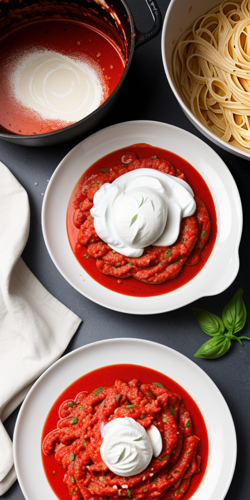 pasta sauce with sour cream