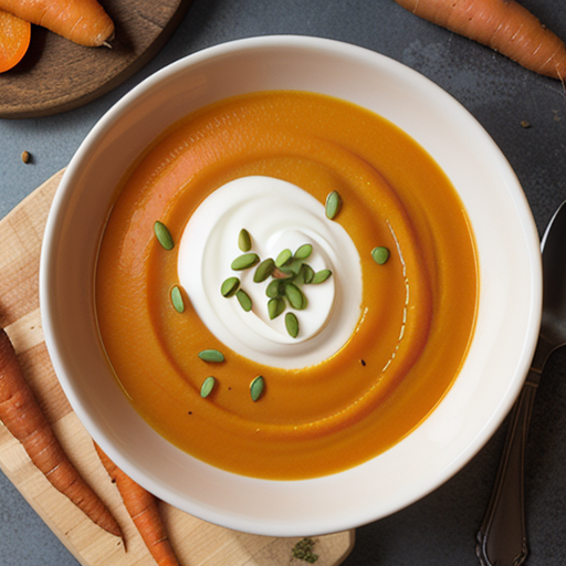 ginger sweet potato carrot soup