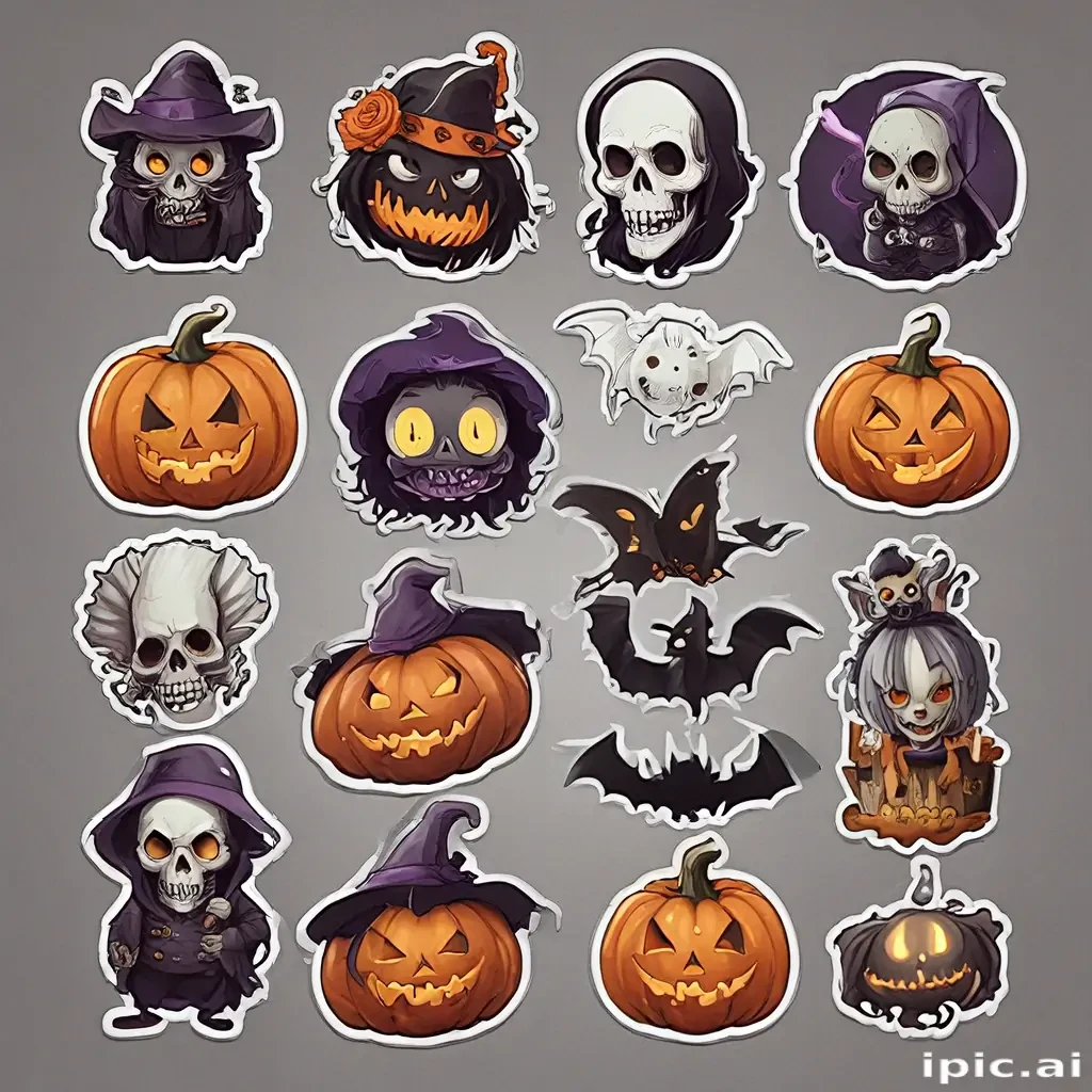 halloween stickers png