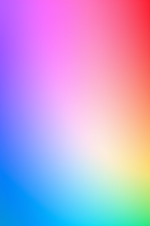Create a vibrant gradient background transitioning smoothly from blue to purple to pink to red to yellow to green with a high-resolution clarity, using a 50mm lens, f/8 aperture, ISO 100, and a landscape orientation on a full-frame DSLR camera.