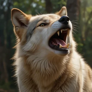 wolf howling png