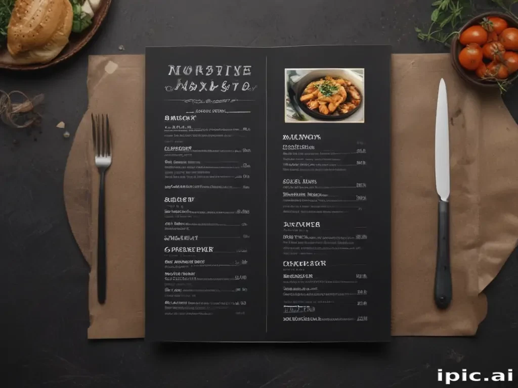 restaurant menu mockup free