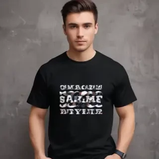 black tee shirt mockup