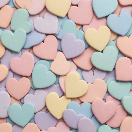 pastel heart background