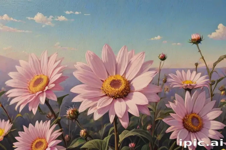 aesthetic flower painting