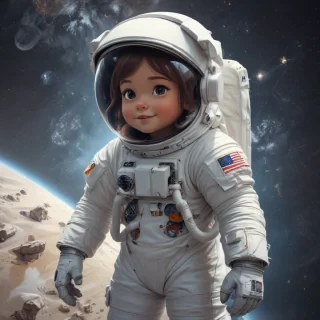 astronaut cartoon