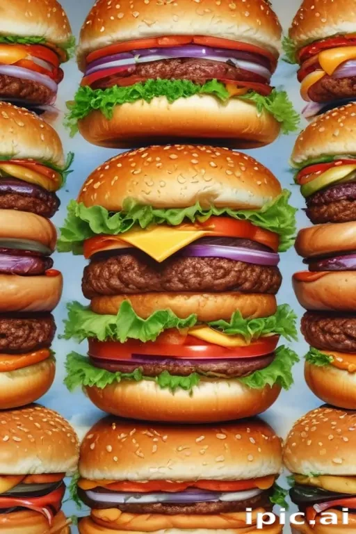 hamburger drawing
