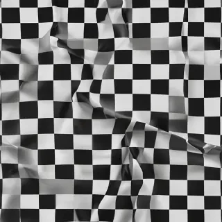 black and white checkered background