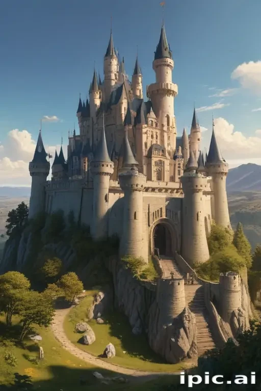 castle in cartoon