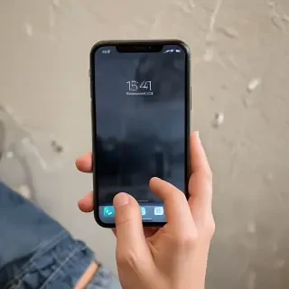 person holding phone