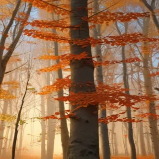 fall leaves aesthetic