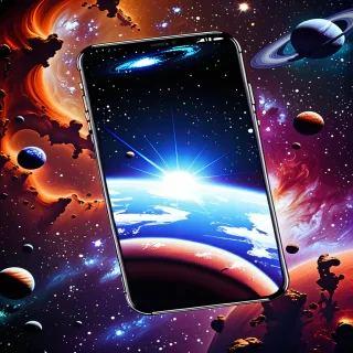 space background phone
