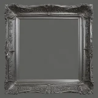 silver picture frame png