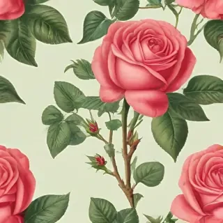 vintage rose illustration