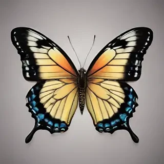 butterfly with no background
