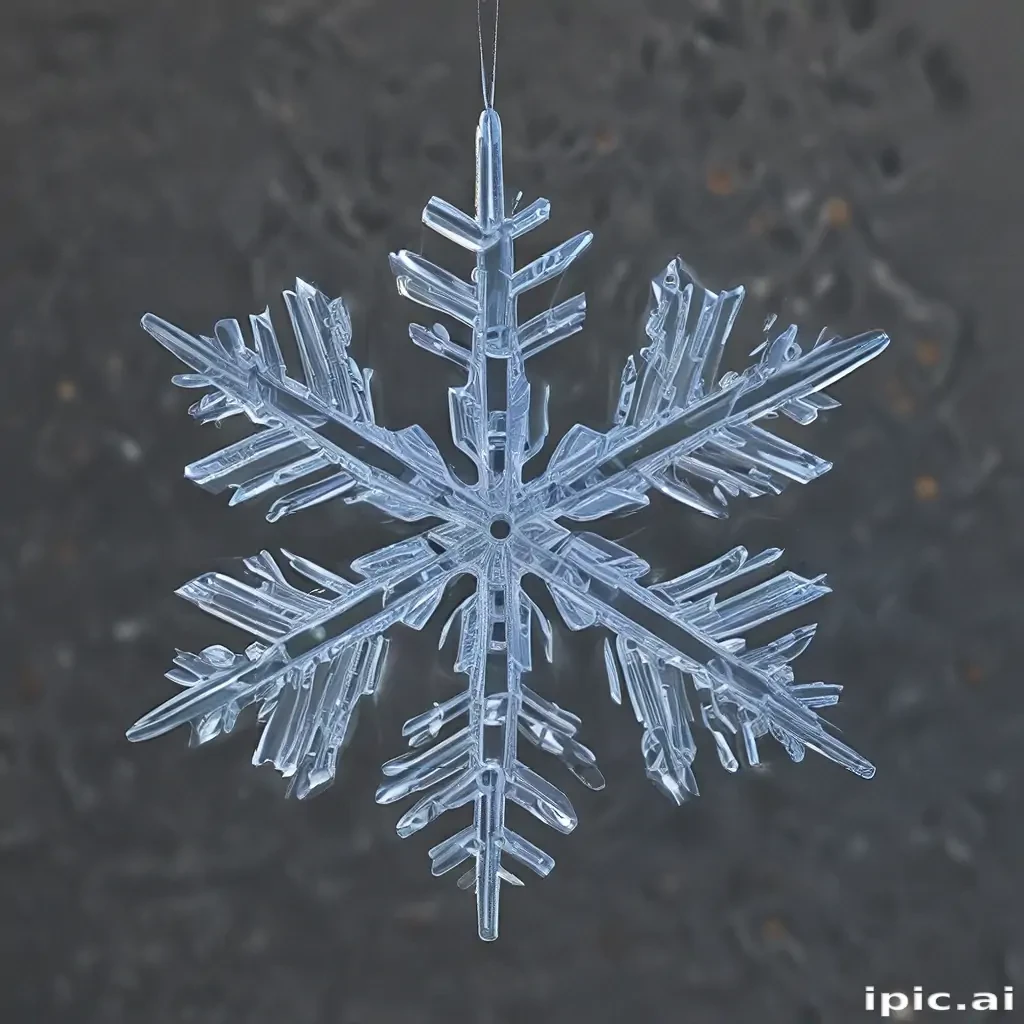 transparent snowflake