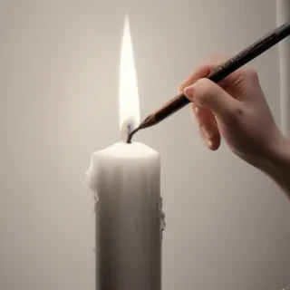 candle drawing