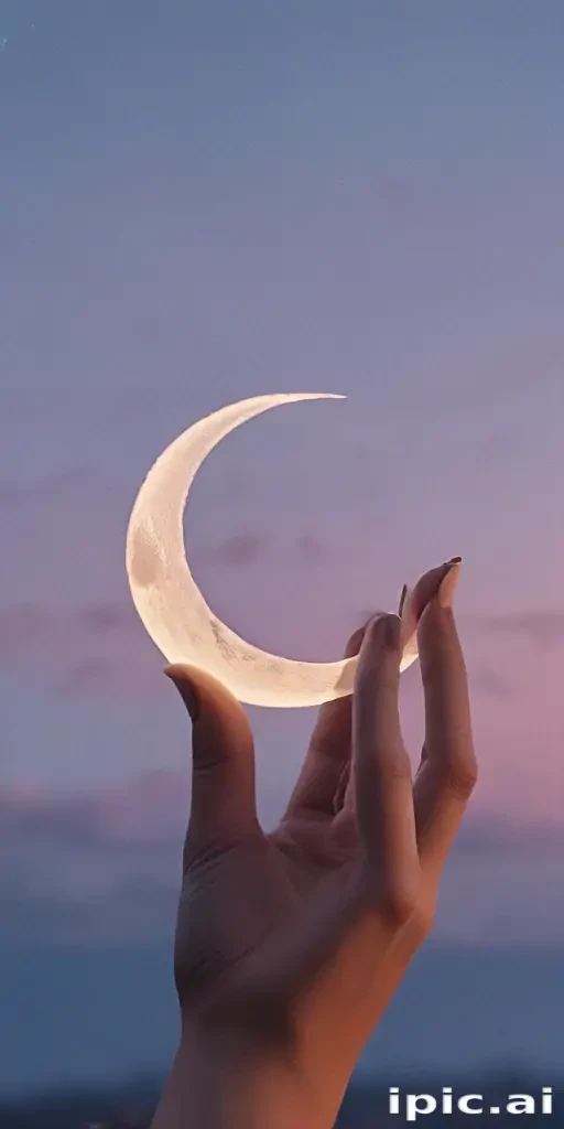 aesthetic crescent moon