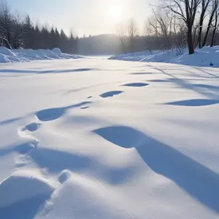 transparent snow