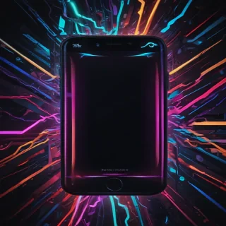 iphone neon wallpaper