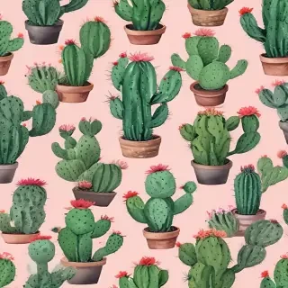 aesthetic cactus wallpaper