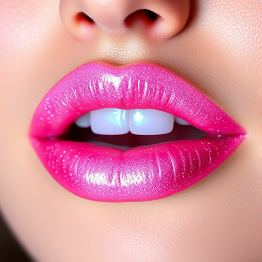 Holographic pink lip glaze "Cosmic Candy" with multi-dimensional sparkle and high-shine finish, suitable for festivals and playful makeup looks, non-gritty formula