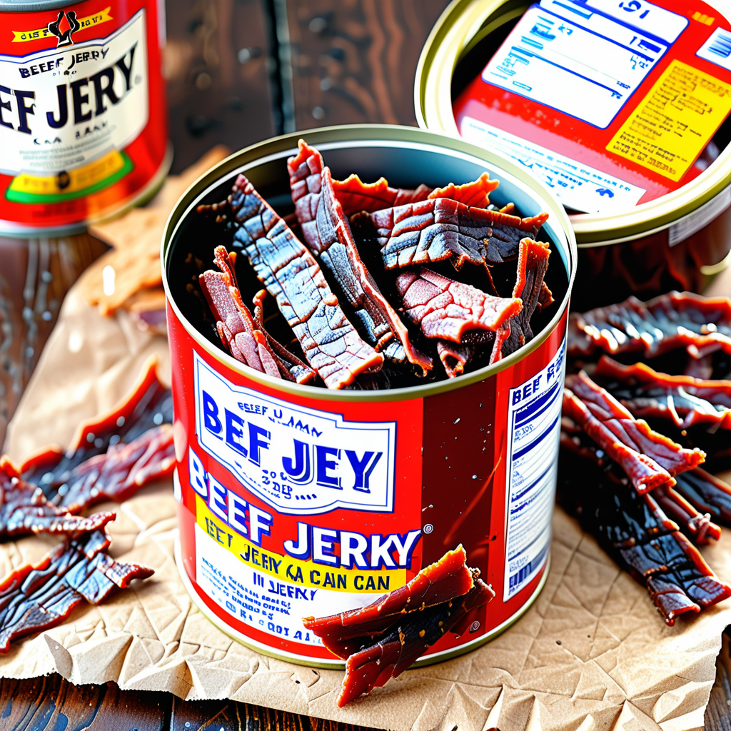 beef jerky in a can