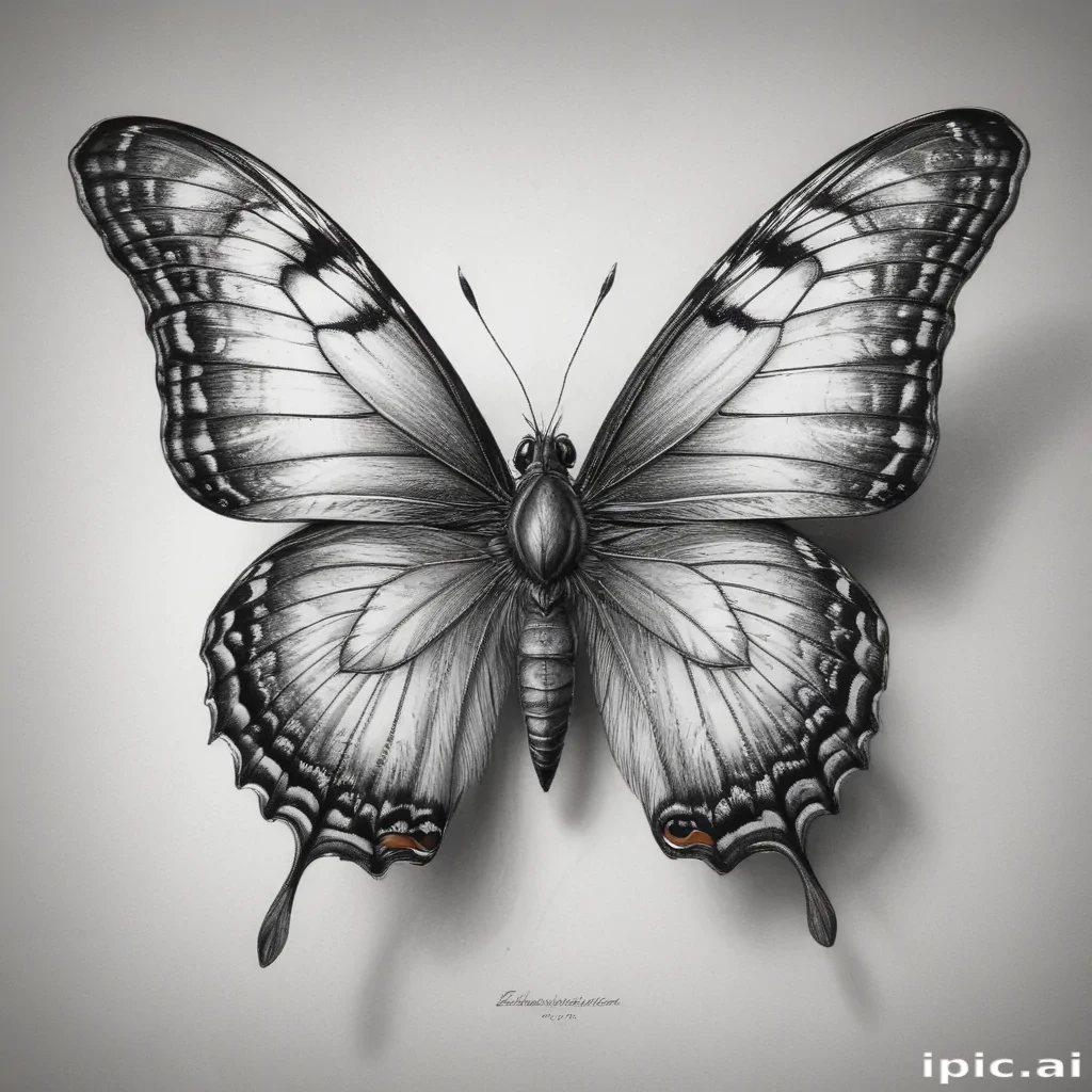 buterfly sketch