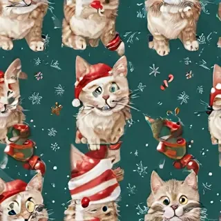 christmas cat background