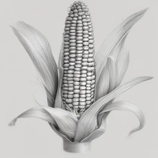 corn drawing