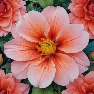 flower drawings color