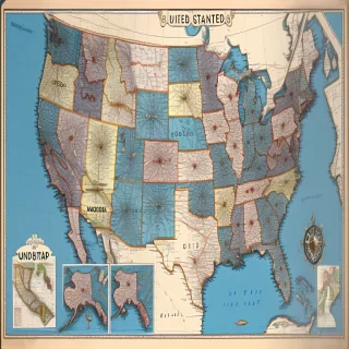 map united states