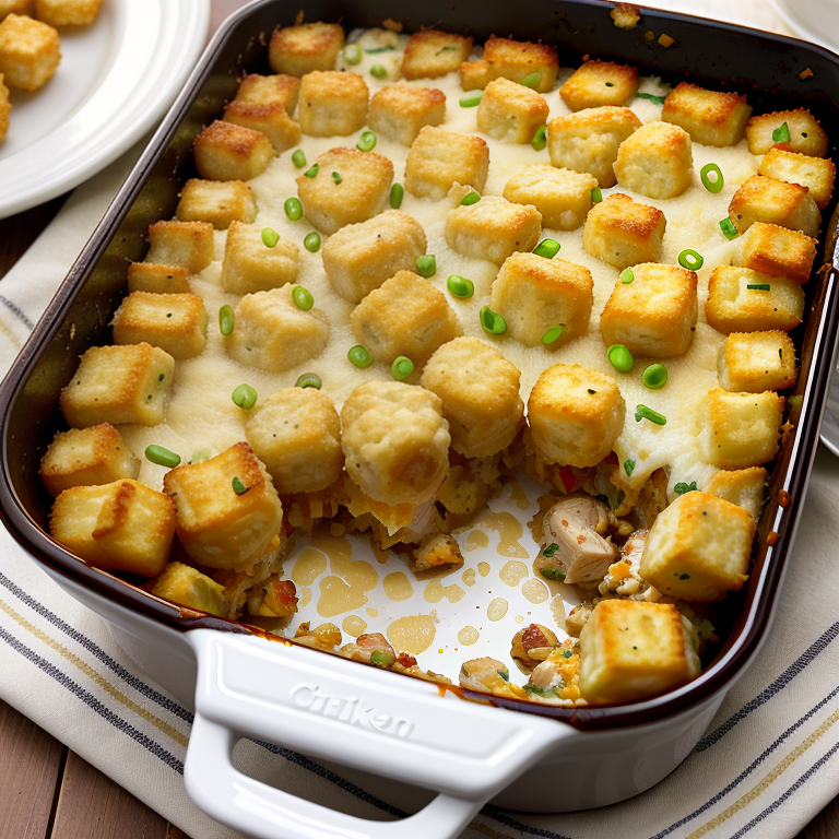 cracked chicken tater tot casserole