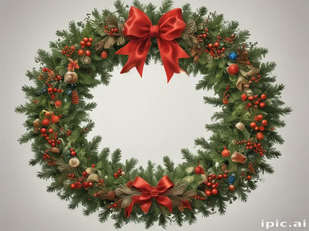christmas wreath clip art