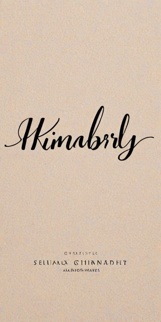 kimberly in cursive